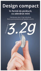Set aparat auditiv POKKO PRO™, digital, reincarcabil USB, amplificare 130 dB, reducere zgomot, pentru adulti si varstnici, certificat CE
