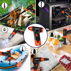 Suflanta aer portabila, POKKO BLOWER, indicator baterie, turbo fan, 140000 RPM, 4 trepte de putere, baterie 2500mAh, USB-C, alb