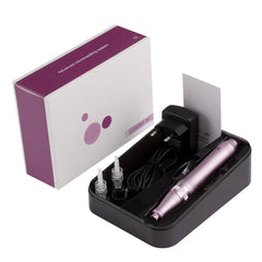 Aparat masaj facial, Dermapen Wireless POKKO BEAUTY dr.PEN M7, Microneedling Profesional, cu 10 rezerve incluse, Rejuvenare Piele & Anti-Aging