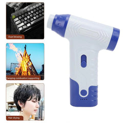 Suflanta aer portabila, POKKO BLOWER, indicator baterie, turbo fan, 140000 RPM, 4 trepte de putere, baterie 2500mAh, USB-C, alb