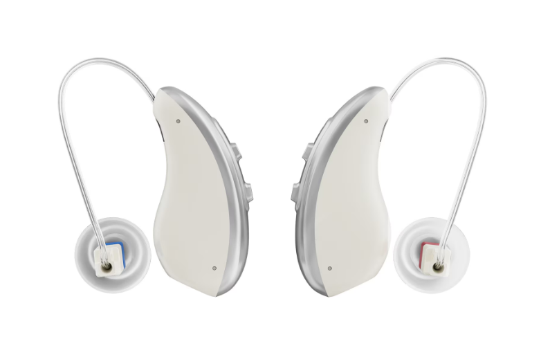 Set aparat auditiv POKKO PRO™, digital, reincarcabil USB, amplificare 130 dB, reducere zgomot, pentru adulti si varstnici, certificat CE